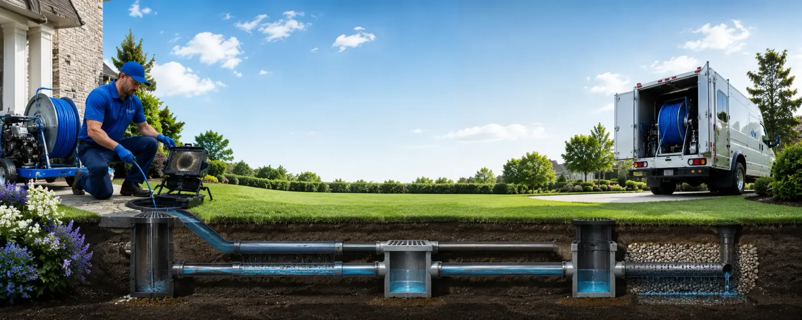 Outdoor drain cleaning information for Okaton, SD